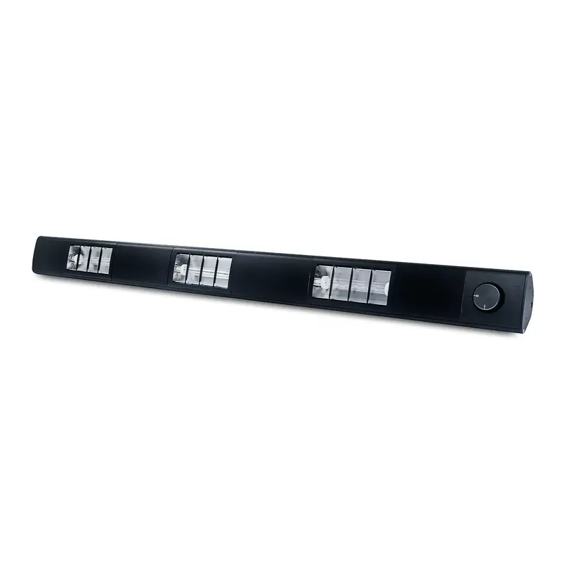 Roband SQ1200B Compact Quartz Strip Heat Lamp - 1200mm Black
