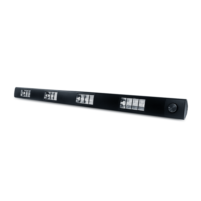 Roband SQ1500B Compact Quartz Strip Heat Lamp - 1500mm Black
