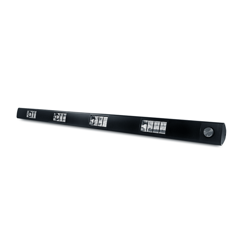 Roband SQ1800B Compact Quartz Strip Heat Lamp - 1800mm Black
