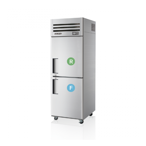 Skipio SRFT25-2 - 2 x 1/2 Door Dual Temp Fridge/Freezer
