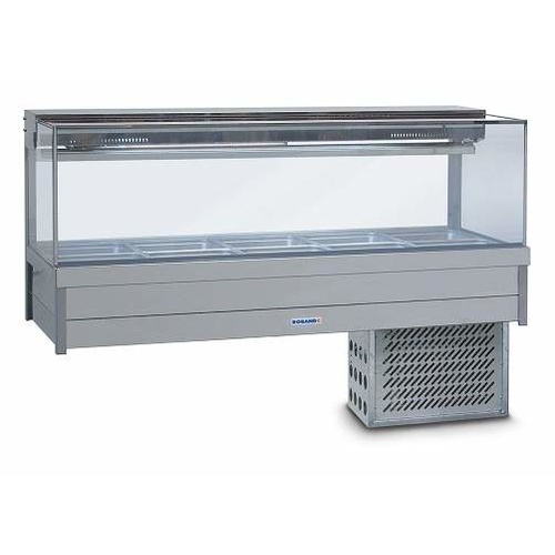 Roband SRX25RD Square Glass Cold Food Display