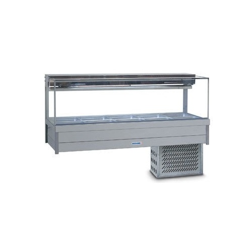 Roband SRX26RD Square Glass Cold Food Display