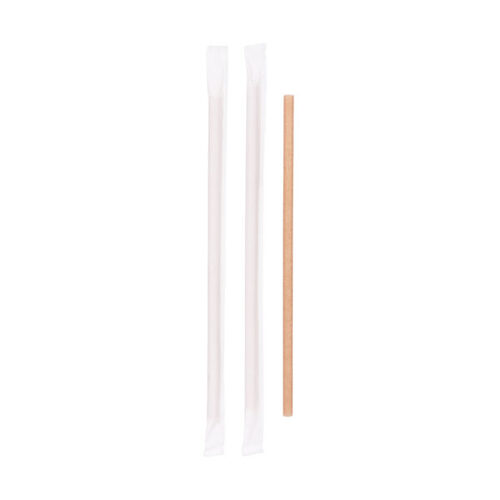 Stroh Sugarcane Straw with PLA Regular Wrapped 200x6mm (Pack of 500)
