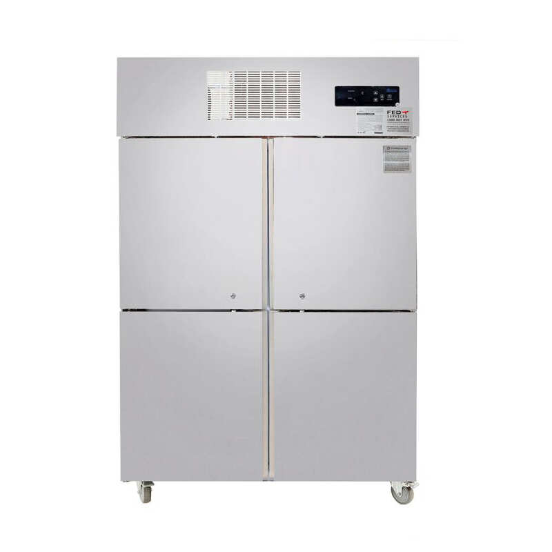 Thermaster SUF1000 - Four Split S-S Door Upright Freezer