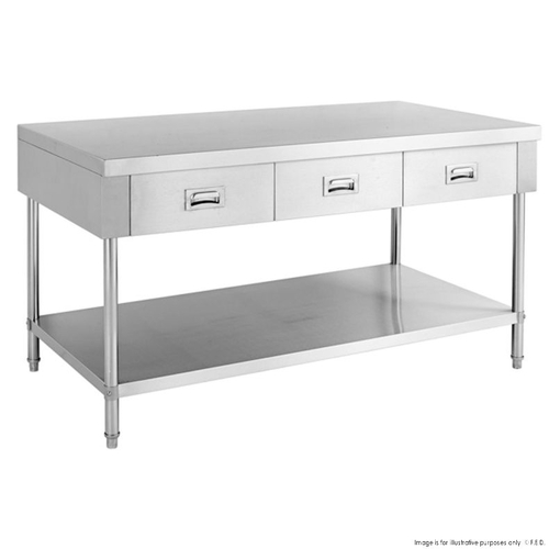 Modular Systems SWBD-7-1500 Work Bench with 2 Drawers and Undershelf 1500 x 700 x 900mm