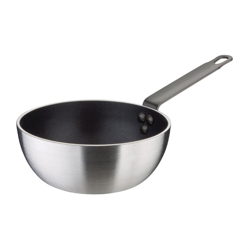 Vogue Aluminium Non-Stick Flared Sauté Pan 200mm