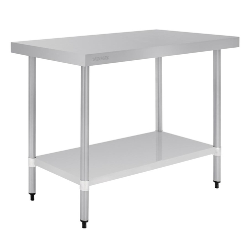 Vogue Stainless Steel Prep Table 1200x600x900mm