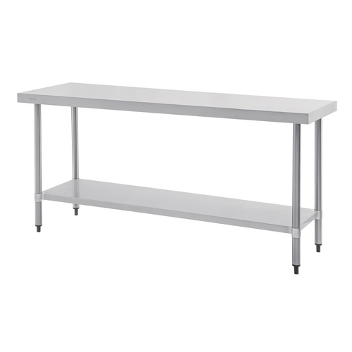 Vogue Stainless Steel Prep Table 1800x600x900mm