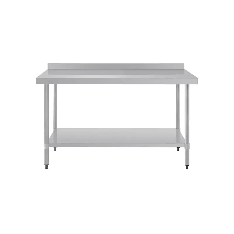 Vogue Stainless Steel Prep Table with Splashback 1500x600x900mm