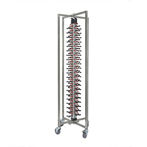 Caterrax Plate Stacking Trolley 1900x242x600mm - Holds 84 Plates
