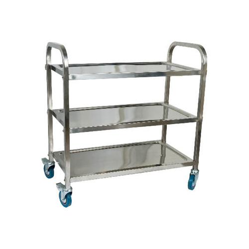Caterrax TR-548 - Stainless Steel Serving Trolley