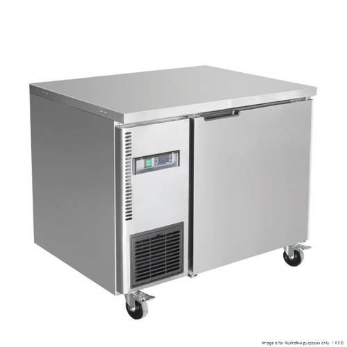 Thermaster TS900TN 131L S-S Single Door Bench Fridge 900 x 600 x 850mm 
