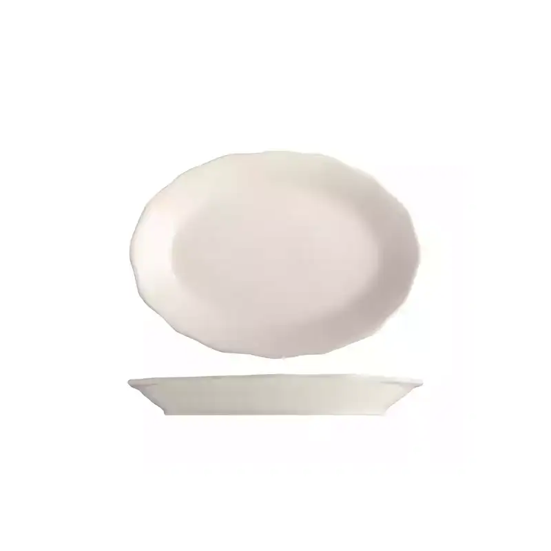 Tuxton Shell Oval Plate 243mm (Box of 24)
