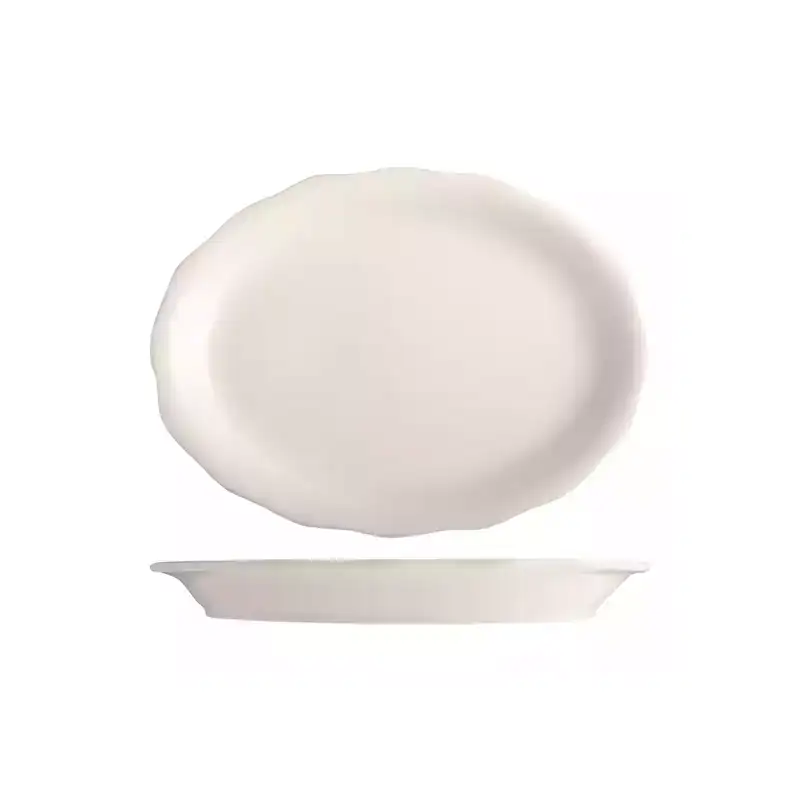 Tuxton Shell Oval Plate 317mm (Box of 12)