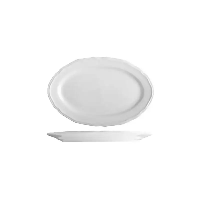 Tuxton Charleston Oval Plate 230mm (Box of 24)