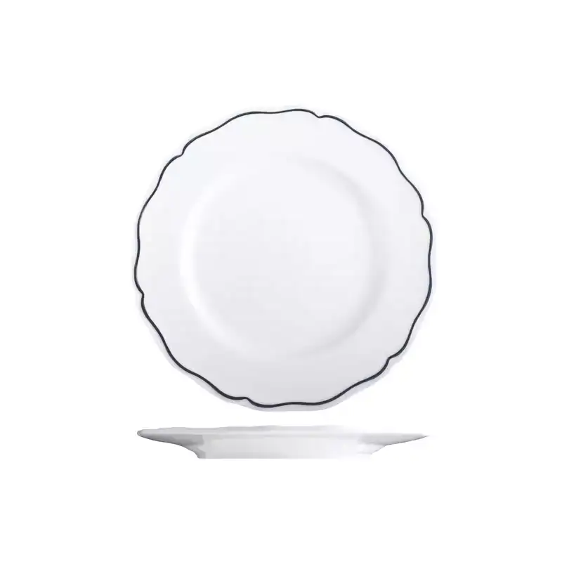 Tuxton Charleston Blue Band Round Plate 272mm (Box of 12)