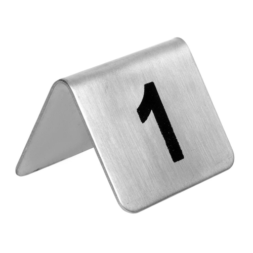 Olympia Stainless Steel Table Numbers 1-10