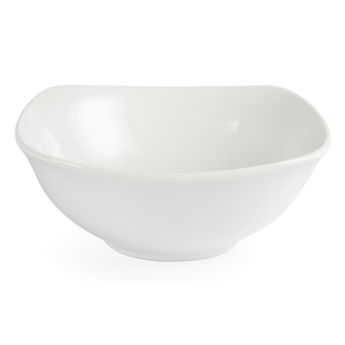 Olympia Whiteware Square Rounded Bowl - 180mm (Box of 12)