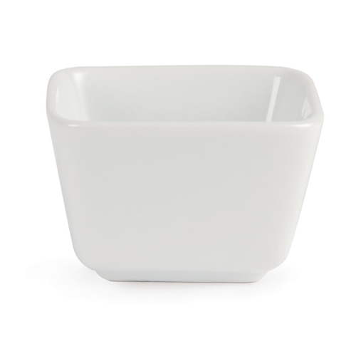 Olympia Whiteware Mini Dish Tall Square White 75x75x48mm (Box of 12)