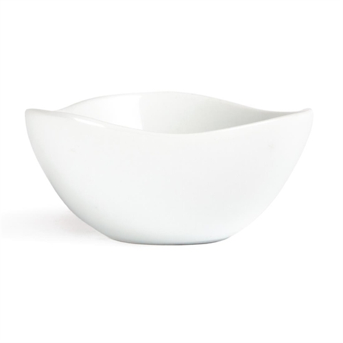 Olympia Whiteware Wavy Bowl White 105mm (Box of 12)
