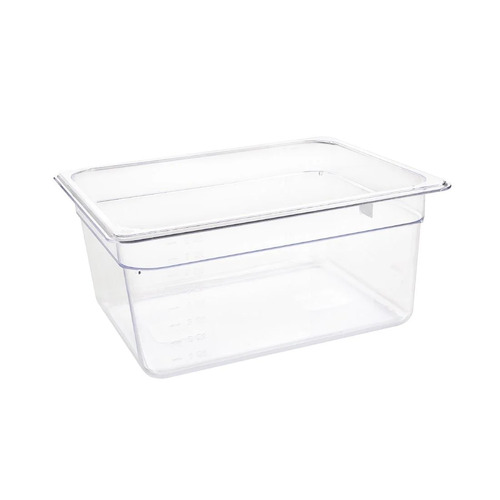 Vogue Clear Polycarbonate 1/2 Gastronorm Tray 150mm