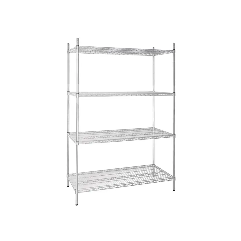 Vogue 4 Tier Wire Shelving Kit 1220x610x1840mm