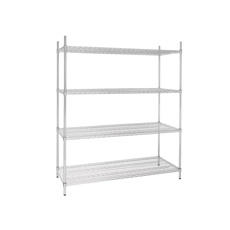 Vogue 4 Tier Wire Shelving Kit 1525x610x1840mm