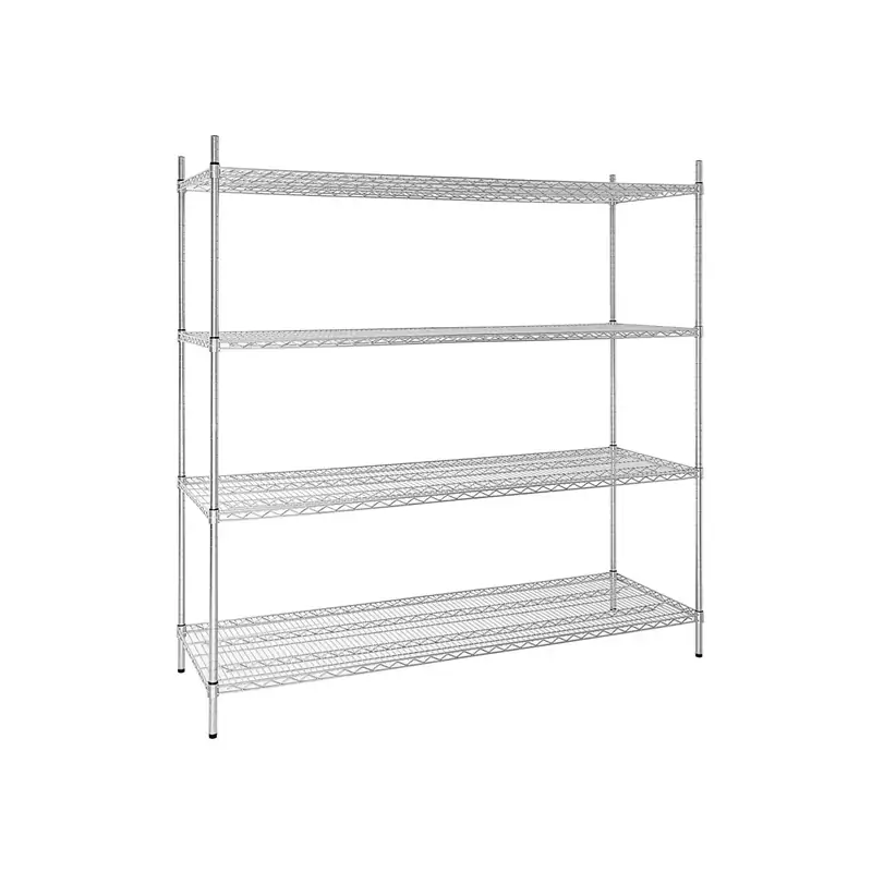 Vogue 4 Tier Wire Shelving Kit 1830x610x1830mm