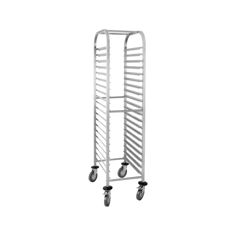 Vogue Gastronorm 1/1 Racking Trolley 20 Level 380x557x1700mm