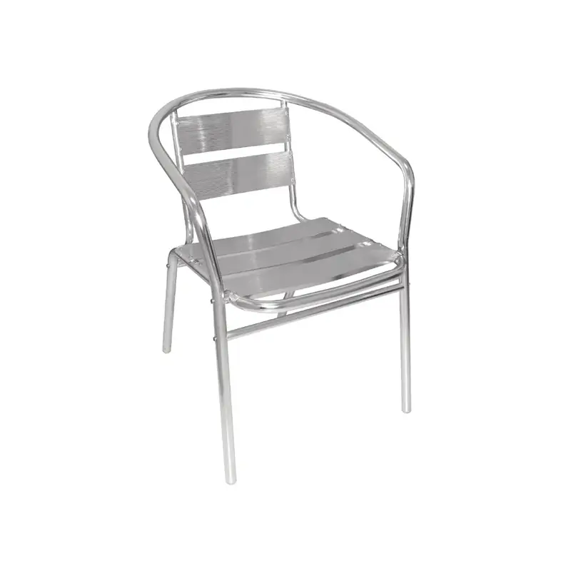 Bolero Aluminium Stacking Chairs 735mm ( Pack of 4 )