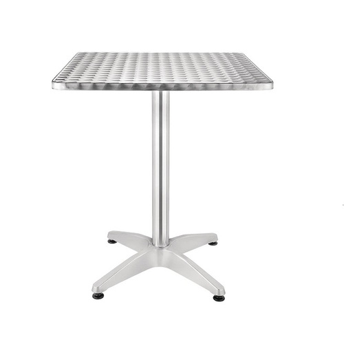 Bolero Square Bistro Table Stainless Steel 600mm