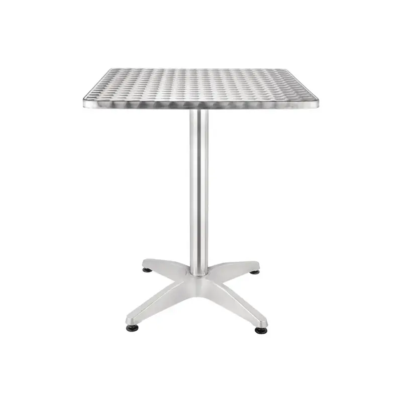 Bolero Square Bistro Table Stainless Steel 600mm