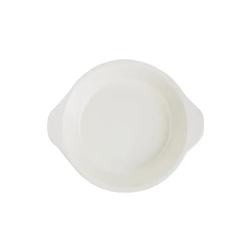 Vogue Black Round Cast Iron Gratin Dish 400ml