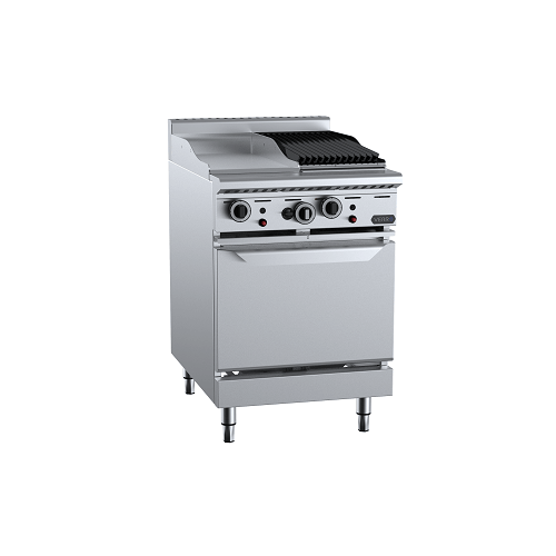 B+S Verro VOV-GRP3-CBR3 - Gas 300mm Grill Plate & 300mm Char Broiler with oven