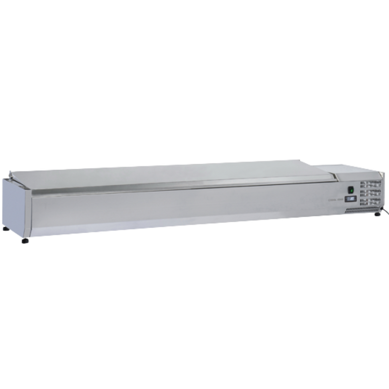 Anvil VRX2000S Countertop Refrigerated Ingredient Well - Stainless Steel Lid 2000mm