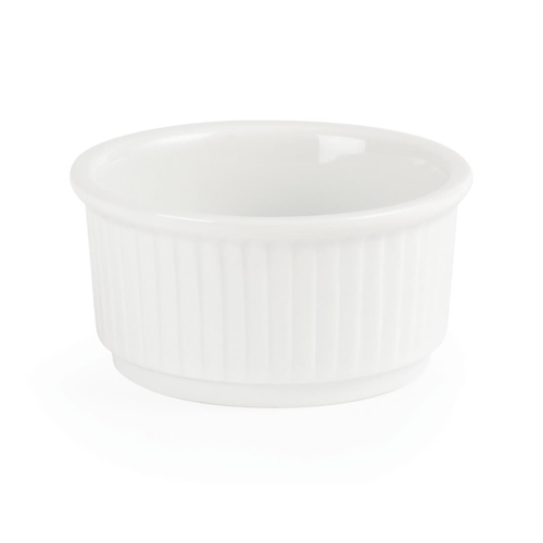 Olympia Whiteware Stacking Ramekins 85mm (Box of 12)