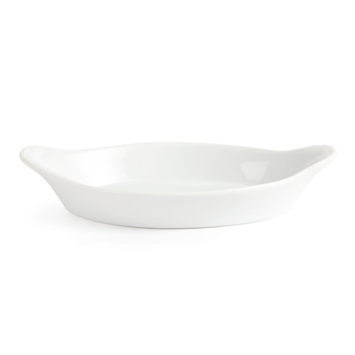 Olympia Whiteware Oval Eared Dishes 204 x 118mm (Box of 6)