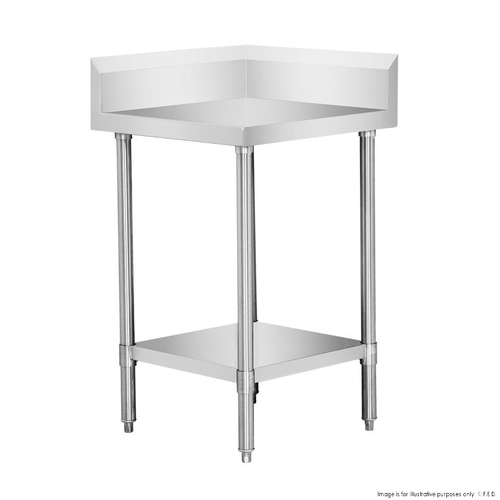 Modular Systems WBCB6-0600-A Corner Workbench with Splashback and Undershelf 600 x 600 x 900mm