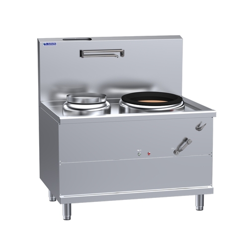 Luus WV-1P1A- Fo San Wok 1 Air-Blast Burner and 1 Side Pot (LHS)
