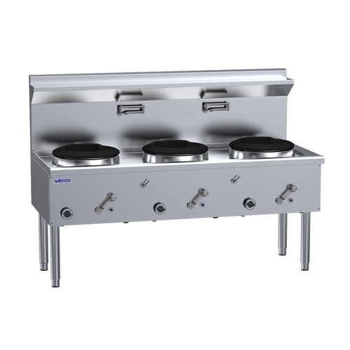 Luus WZ-3C - 3 Hole Compact 333mm Waterless Wok