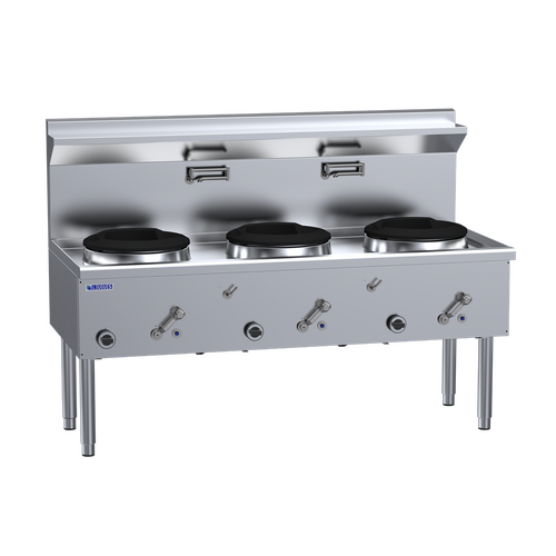 Luus WZ-3C - 3 Hole Compact 333mm Waterless Wok