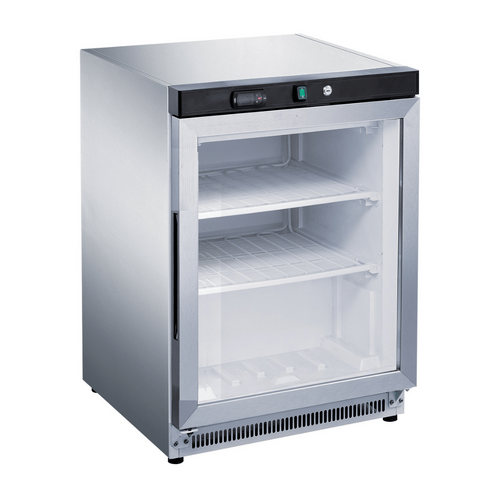 FED-X XF200SG - Stainless Steel Upright Static Display Freezer