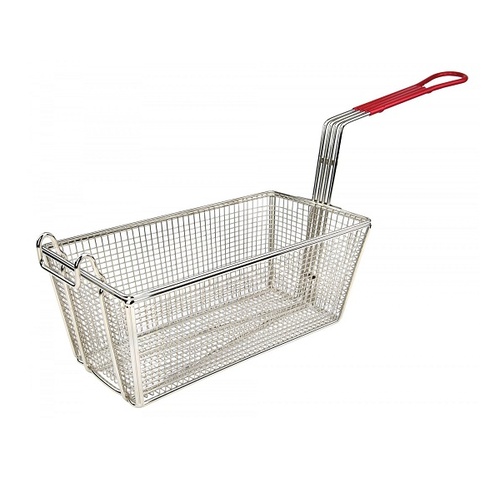 Fry Basket 335 x 165 x 150h mm - Red Handle