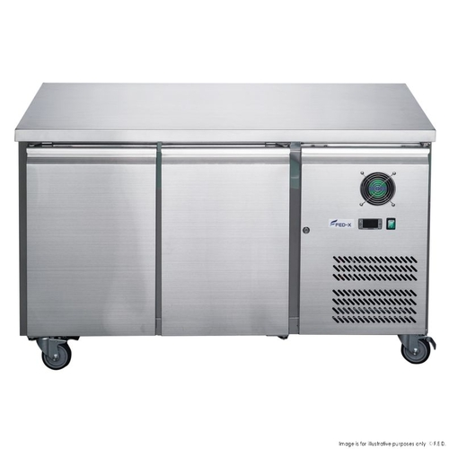FED-X XUB7F13S2V - Two Door Bench Freezer 1360mm