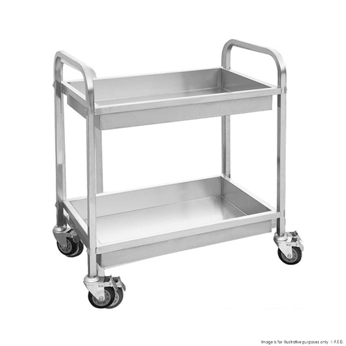 Modular Systems YC-102D - 2 Tier S-S Trolley with 2 Deep Clearing Basin 855 x 535 x 940mm