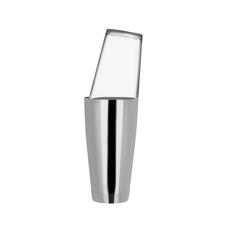 Zanzi Shaking Boston Cocktail Shaker Base & Glass - Stainless Steel 700ml