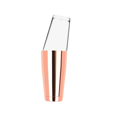 Zanzi Shaking Boston Cocktail Base & Glass - Rose Gold 700ml