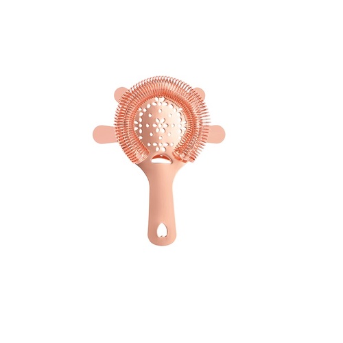 Zanzi 4 Prong Hawthorn Strainer with Flat HDL - Rose Gold 110mm