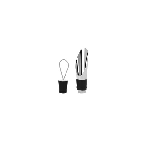 Zanzi Wine Stopper with Pouring Spout - Stainless Steel 76x22mm
