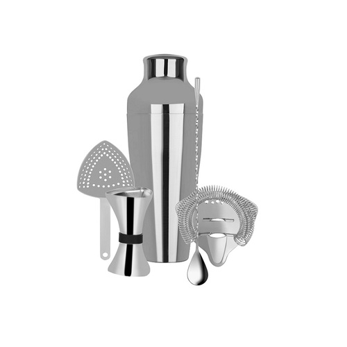 Zanzi Cocktail Set with Shaker - Stainless Steel 